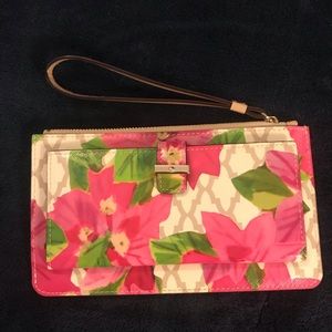 Kate Spade floral wristlet